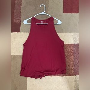 Mission Supply Co Red Burgundy Tank Top Size XS